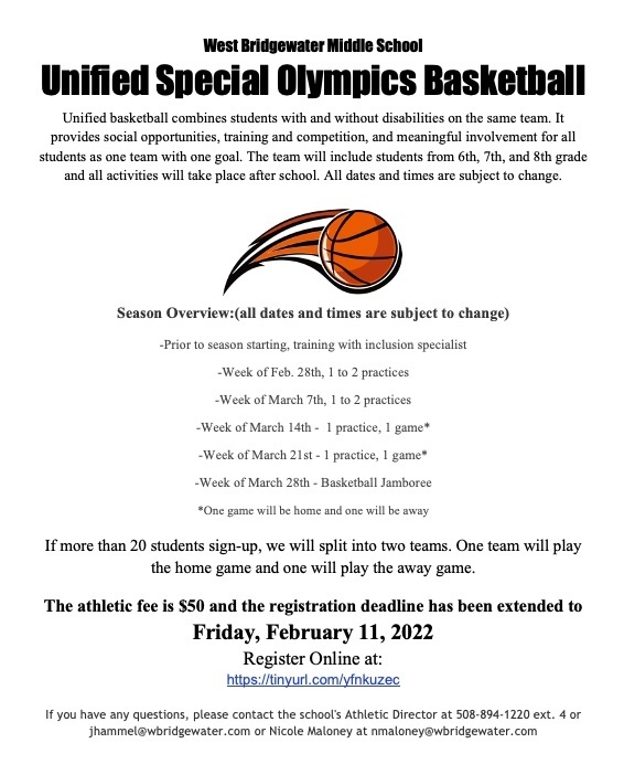 Unified Special Olympics Basketball Howard Elementary School